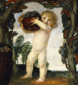 Junge mit Trauben, 1903 von Franz von Stuck