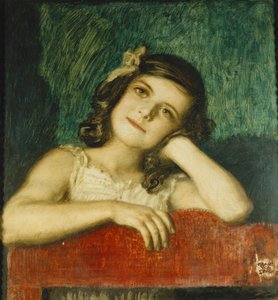 Porträt von Mary, der Tochter des Künstlers von Franz von Stuck