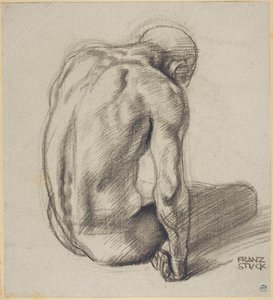 Sitzender Mann von Franz von Stuck