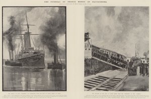 Das Begräbnis von Prinz Heinrich von Battenberg von Fred T. Jane