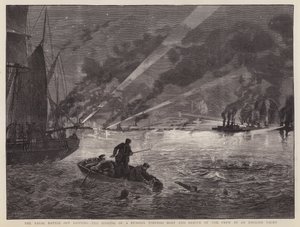 Die Seeschlacht von Danzig: Das Sinken eines russischen Torpedobootes und die Rettung der Besatzung durch eine englische Yacht von Fred T. Jane