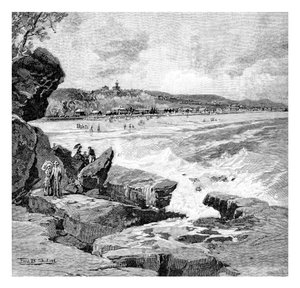 Ozeanstrand, Sydney, New South Wales, Australien, 1886