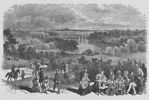 Blick vom Belmont Mansion, Fairmount Park, 1883