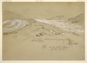 Aletschgletscher, Berner Alpen, Schweiz von Frederic Edwin Church
