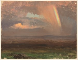 Wolken und Regenbogen, Jamaika von Frederic Edwin Church
