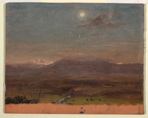 Kolumbien oder Ecuador, Berge, Mondlicht von Frederic Edwin Church
