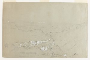 Fernansicht der Gipfel der Vulkane Tolima und Ruiz aus der Nähe der Tequendama-Fälle, Kolumbien