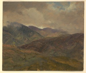 Blaue Hügel und graue Wolken, Jamaika, Mai–August 1865