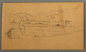 Weites Tal, Schuppen, St. Gilgen, Österreich, möglicherweise 1868 von Frederic Edwin Church