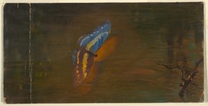 Schmetterling über Wasser, ca. 1865