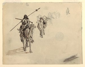 Karawane auf dem Marsch, Februar 1868