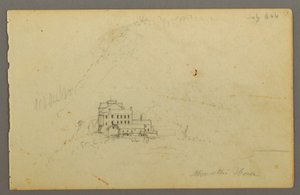 Zeichnung, Catskill Mountain House, 1844