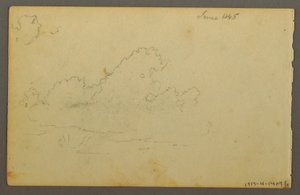 Zeichnung, Catskill Mountain House, 1844 von Frederic Edwin Church