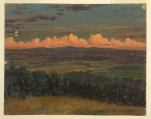 Zeichnung, Catskills vom Hudson, New York, 1870–1880 von Frederic Edwin Church