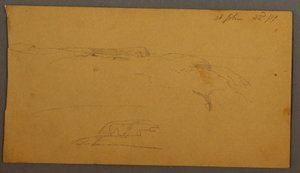 Zeichnung, Klippen, 1859