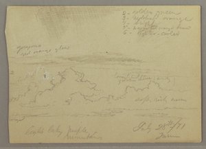 Zeichnung, Wolkenstudie, 28. Juli 1871 von Frederic Edwin Church