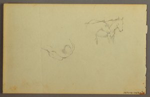 Zeichnung, Wolkenstudie, 1844