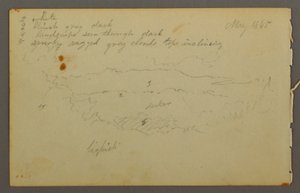 Wolkenstudie, 1844 von Frederic Edwin Church