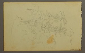 Zeichnung, Wolkenstudie, 1845 von Frederic Edwin Church