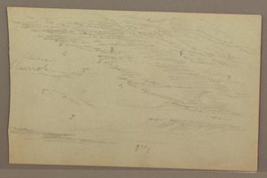 Zeichnung, Wolkenstudie, 1860er Jahre von Frederic Edwin Church
