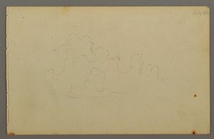 Zeichnung, Wolken, 1844