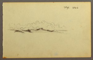 Zeichnung, Wolken, 1844