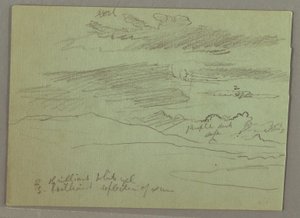 Zeichnung, Bewölkter Himmel, 1871