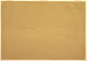 Zeichnung, Cotopaxi zwischen Machachi und Talunga, 19. Juni 1857 von Frederic Edwin Church