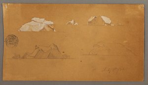 Schwimmende Eisberge, 5. Juli 1859
