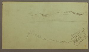 Hügelkette über einer Ebene, möglicherweise 1868 von Frederic Edwin Church
