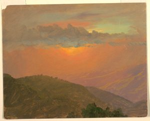 Hügelkuppe bei Sonnenuntergang, Juli 1865