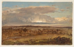 Zeichnung, Hudson Valley, April 1867 von Frederic Edwin Church