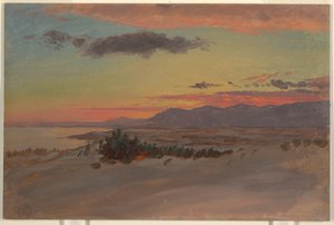 Hudson Valley im Winter, Blick nach Südwesten von Olana, 1870–80