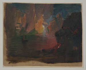 Zeichnung, Eisberg-Fantasie, um 1859 von Frederic Edwin Church