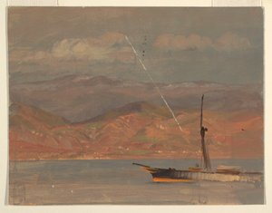 Italienische Küste, vor der Straße von Messina, Juli 1868 von Frederic Edwin Church