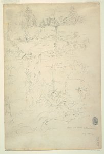 Kaaterskill-Fälle, Catskill Mountains, New York, Juli 1844