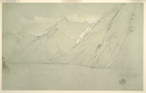 Königssee vom Falkenstein, Juli 1868 von Frederic Edwin Church