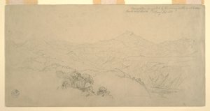 Landschaftskomposition: Angeregt durch Landschaft auf der Straße zwischen Paso, Kolumbien und Quito, Ecuador, 26. August 1853