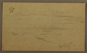 Zeichnung, Landschaft, Mai 1865