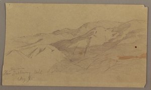 Landschaftsansicht von Farm Galleway Hill, Jamaika, Westindische Inseln, August 1865 von Frederic Edwin Church