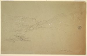 Landschaft nahe Berchtesgaden, Juni–Juli 1868 von Frederic Edwin Church