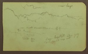 Landschaft "nahe Lagos"; Verso: Landschaft, 1883 von Frederic Edwin Church