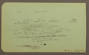 Landschaft mit Kirche; Verso: Landschaft, 1883 von Frederic Edwin Church