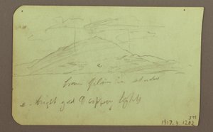 Landschaft mit Wolken; Verso: Berg, 1883