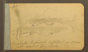 Zeichnung, Bergflanke, 1889 von Frederic Edwin Church