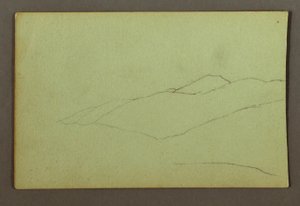 Zeichnung, Bergkamm, möglicherweise 1856 von Frederic Edwin Church