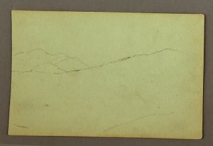 Zeichnung, Berggipfel, möglicherweise 1856