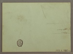 Zeichnung, Berghang, April 1869