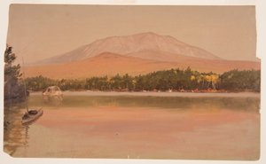 Zeichnung, Mt. Katahdin vom Togue Pond, 1875–80