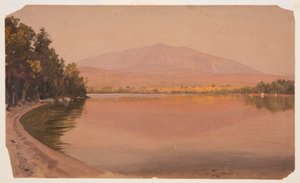 Zeichnung, Mt. Katahdin vom Togue Pond, 1878